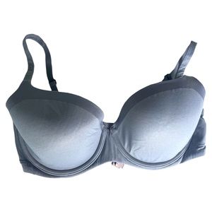 Victoria’s Secret Body by Victoria Lined Demi Bra 34DD Gray Glitter Underwire